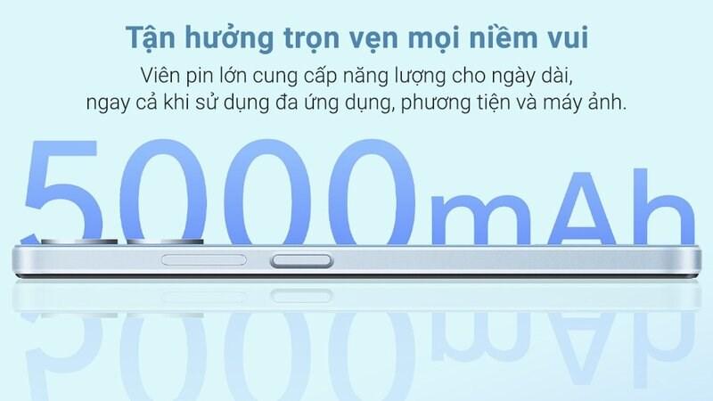 Dung lượng pin lớn cho cả ngày dài