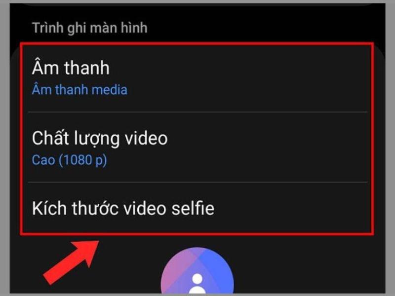 Thi&ecirc;́t l&acirc;̣p các tùy chọn cho video được quay lại