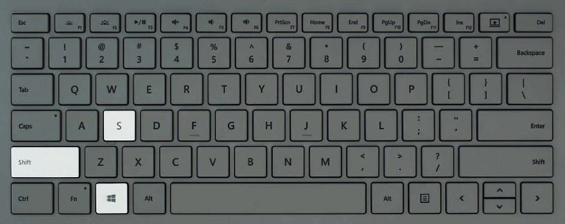 alt: Chụp màn hình bằng tổ hợp phím Windows + Shift + S