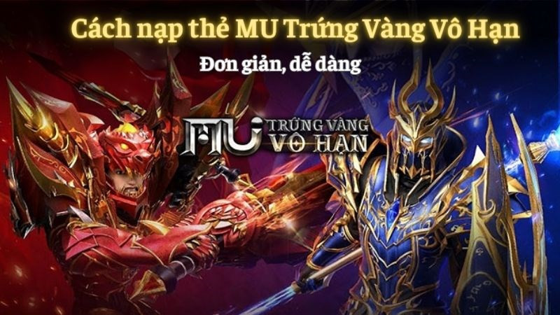 Alt: Giao diện nạp thẻ trong game MU Trứng Vàng Vô Hạn