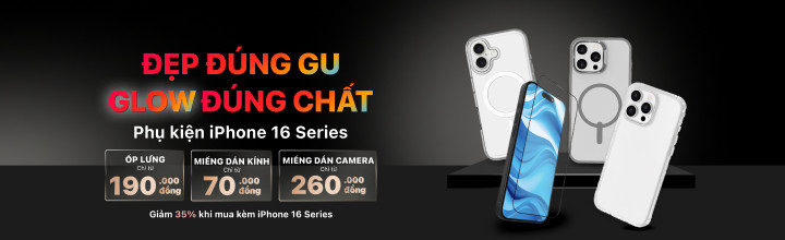 alt: Hình ảnh quảng cáo phụ kiện iPhone 16 series