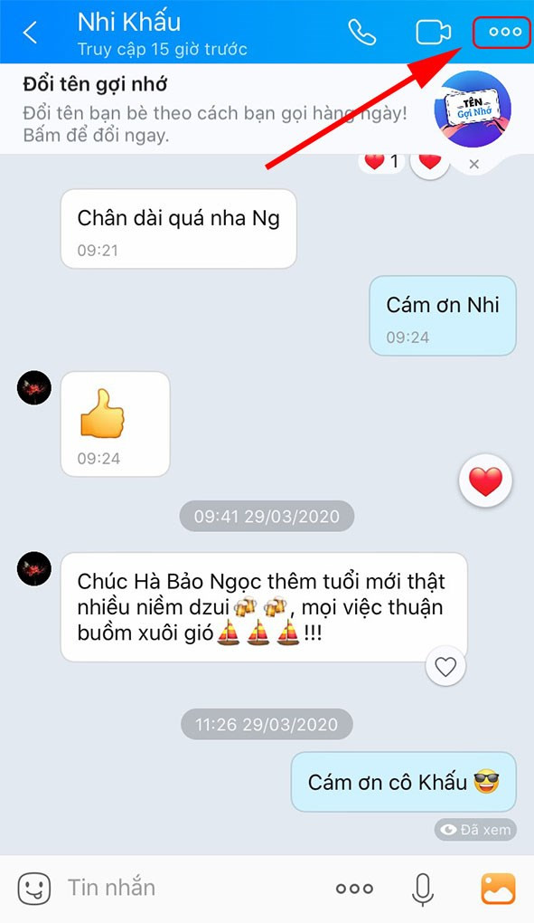 alt text: Biểu tượng 3 chấm trên ứng dụng Zalo