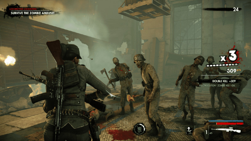 alt text: Đồ họa ấn tượng trong Zombie Army 4