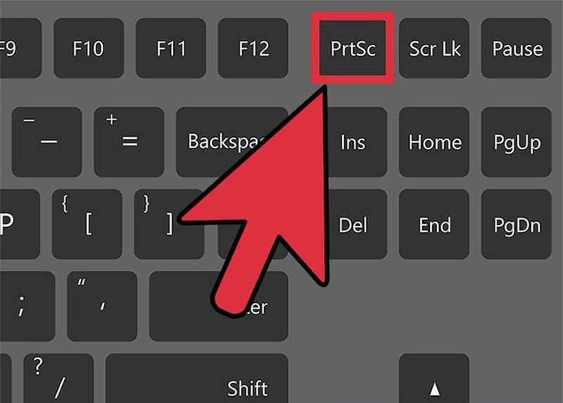 alt: Vị trí phím PrtSc trên bàn phím