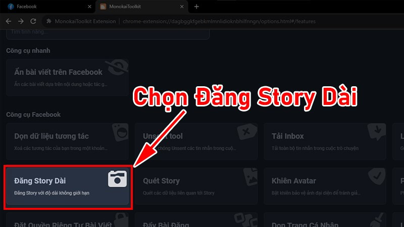 Chọn Đăng Story Dài 