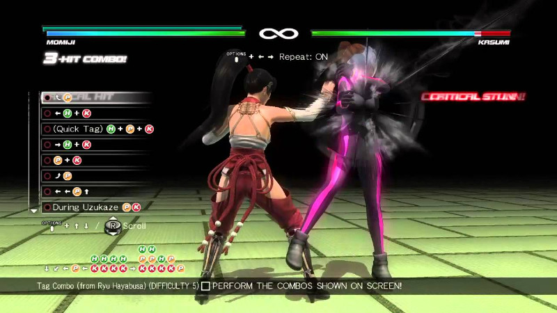 Combo kỹ năng trong Dead Or Alive 5