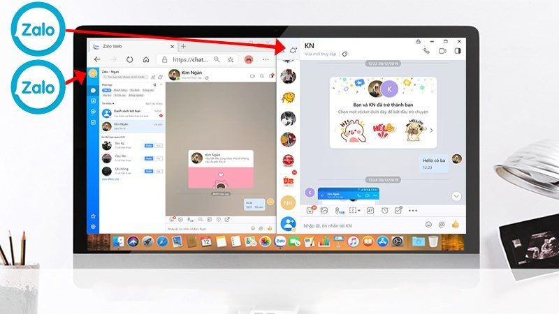 Đăng nhập hai tài khoản Zalo trên máy tính