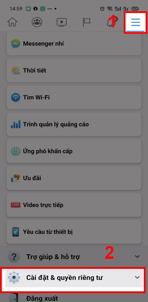 facebook điện thoại 1