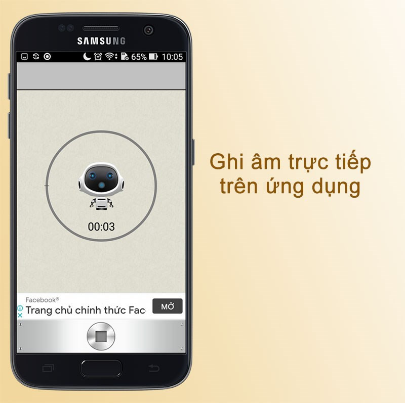 Ghi âm trực tiếp trên Voice Changer