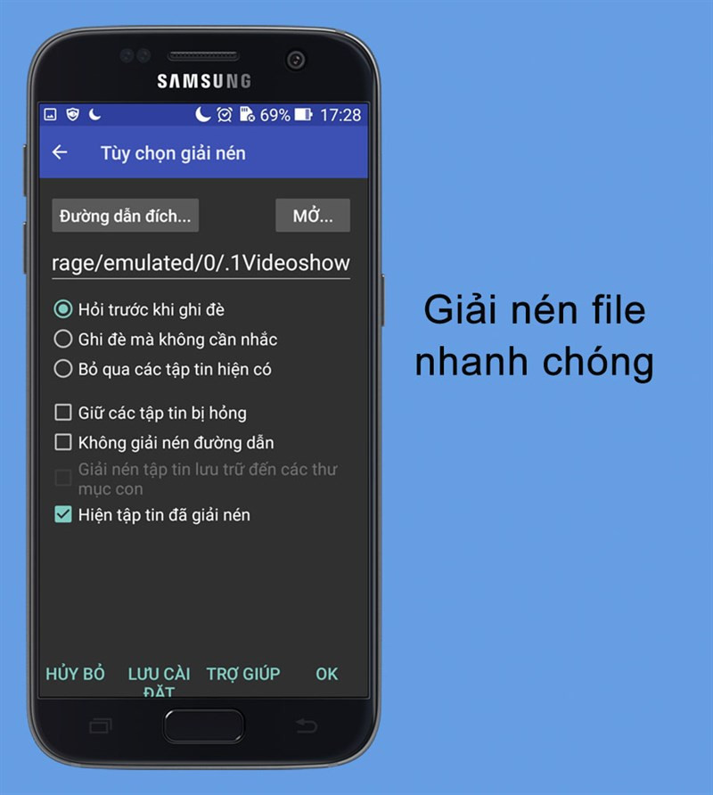 Giải file n&eacute;n nhanh ch&oacute;ng tr&ecirc;n ứng dụng RAR- Tr&igrave;nh tạo file n&eacute;n, giải n&eacute;n cho Android