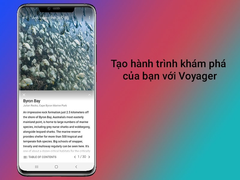 Giao diện Voyager trên Google Earth