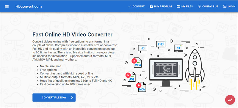 HDconvert.com - Chuyển đổi video sang HD