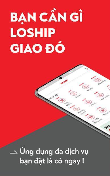 Hình ảnh giao diện ứng dụng Loship