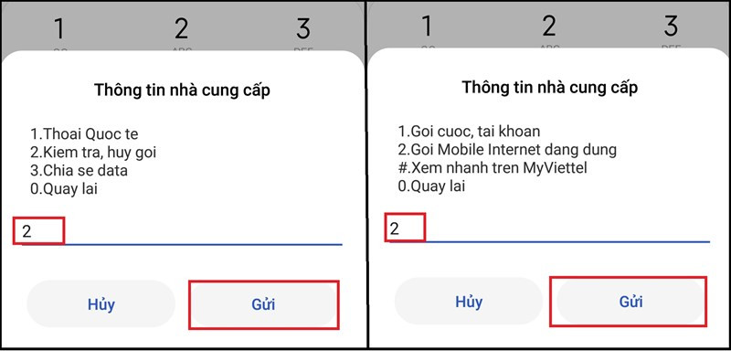 Kiểm tra lưu lượng data Viettel