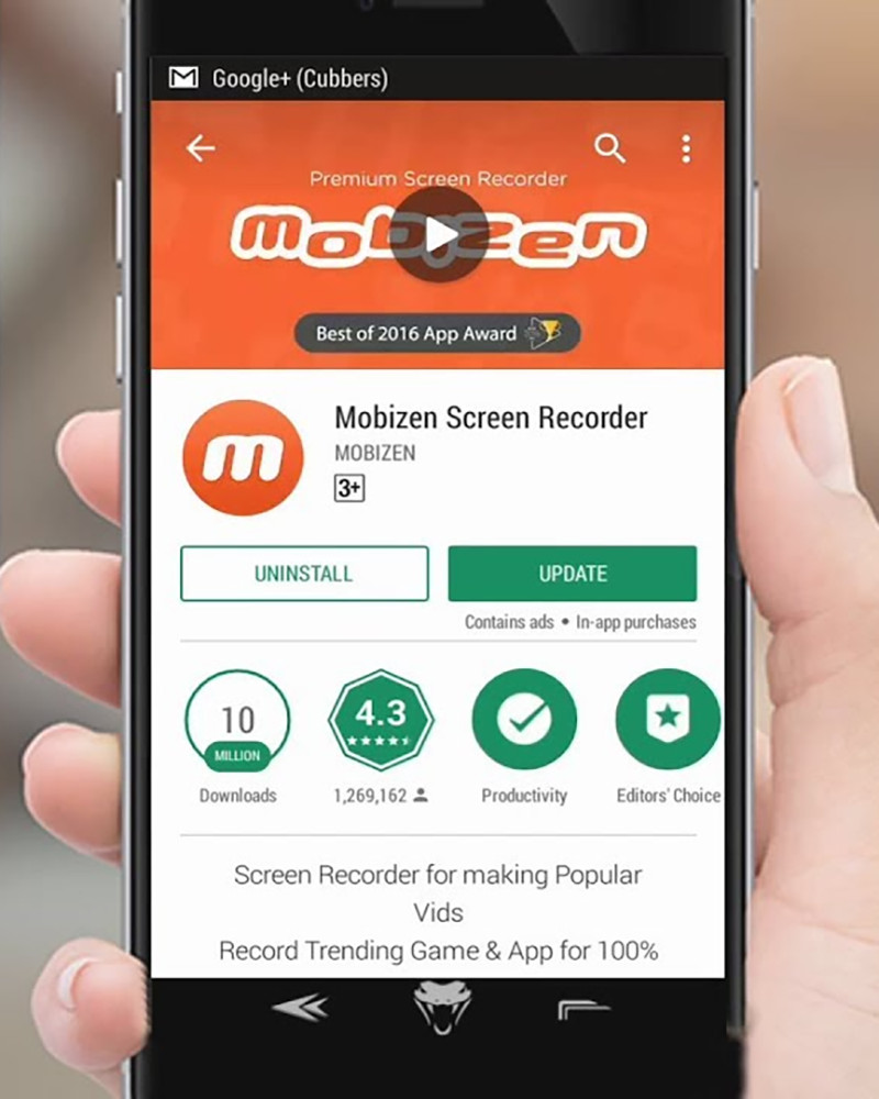 Mobizen Screen Recorder trên điện thoại