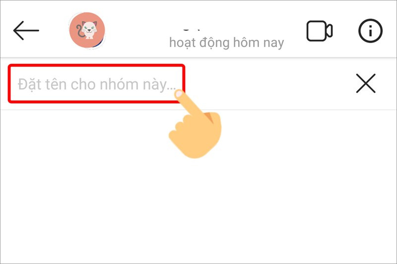 Nhấn nút Chat để tạo nhóm