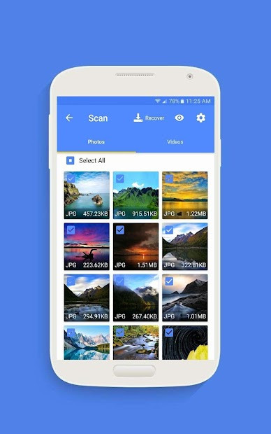 Screenshots EaseUS MobiSaver - Ứng dụng phục hồi ảnh, video, danh bạ cho Android