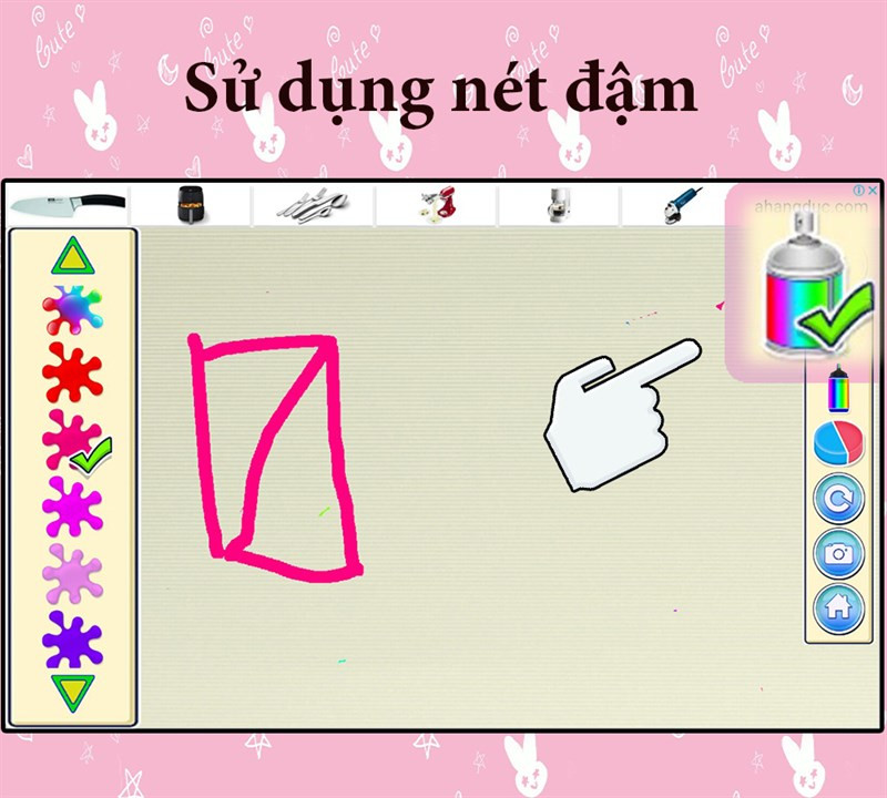 Sử dụng nét đậm