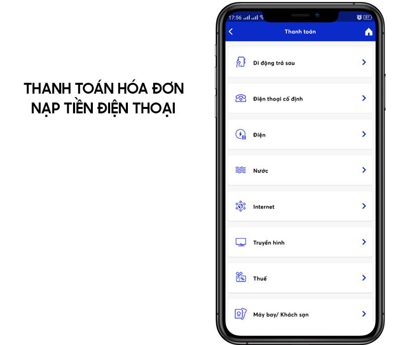 Thanh toán hóa đơn nhanh chóng với MB Bank