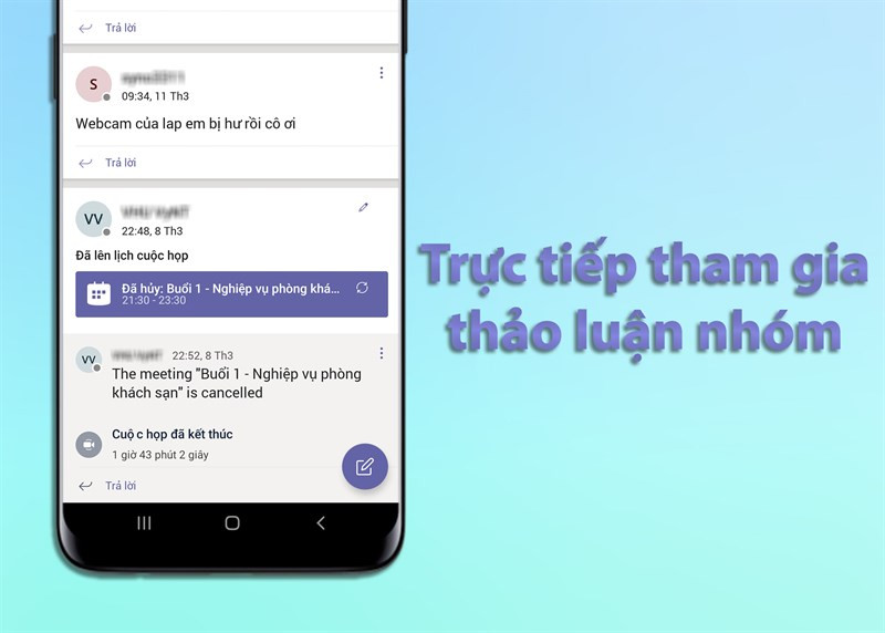 Thảo luận nhóm trực tiếp