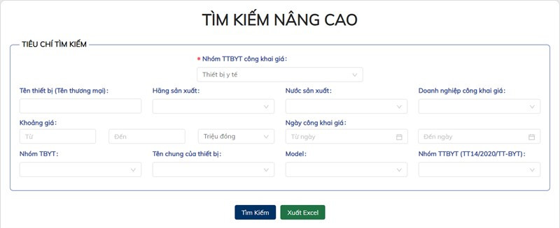 Tìm kiếm nâng cao