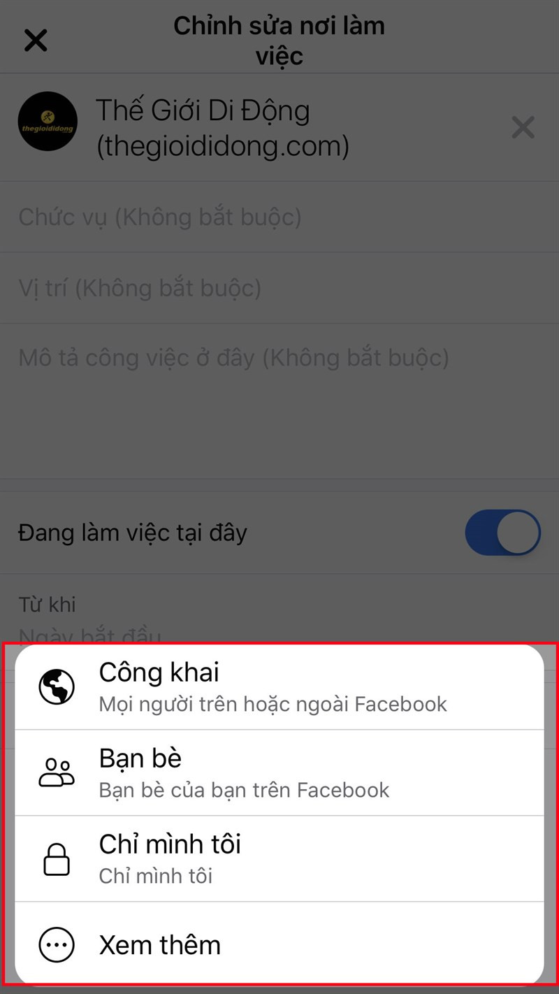 Tùy chỉnh quyền riêng tư