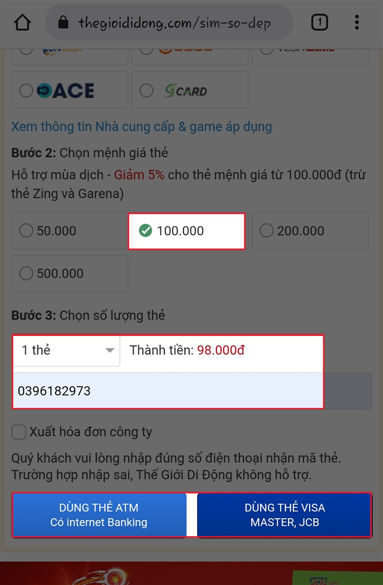 Hướng Dẫn Mua Thẻ Game Garena Online Giá Rẻ, Chiết Khấu Cao Tại Thế Giới Di Động