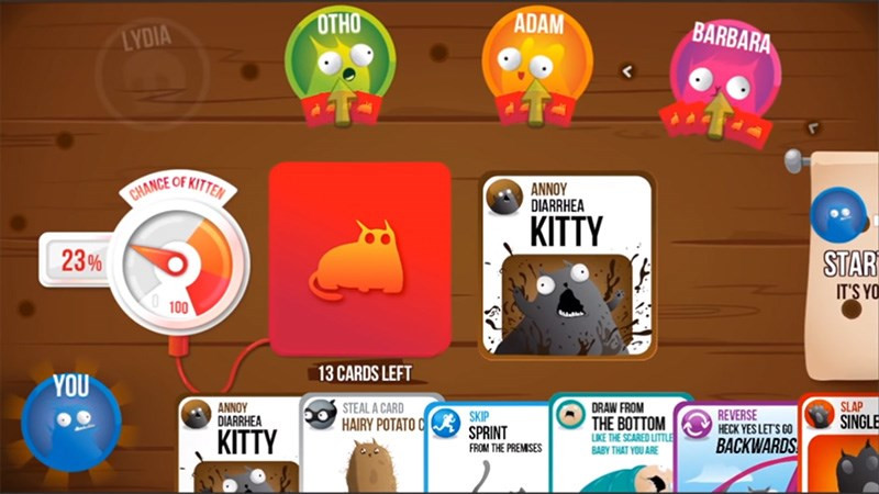 Khám Phá Thế Giới Bài Mèo Nổ Exploding Kittens Trên Điện Thoại