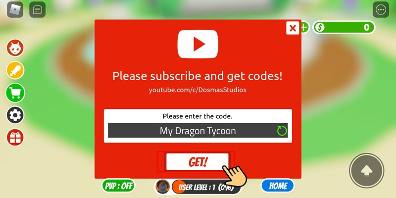 Code My Dragon Tycoon Roblox mới nhất 2024 và cách nhập code