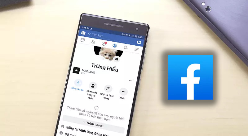 alt: Hình ảnh minh họa tiểu sử trên trang cá nhân Facebook