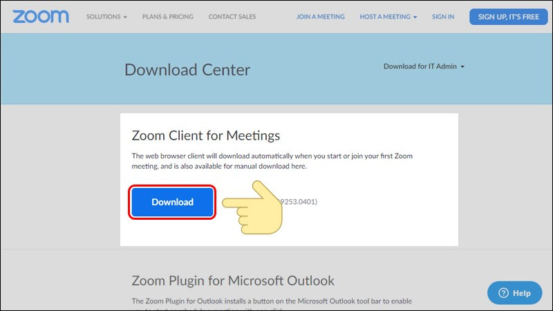 Alt: Tải Zoom Client for Meetings