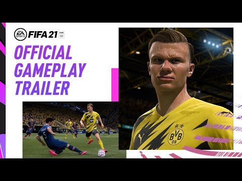 alt text: FIFA 21 với hình ảnh trận đấu bóng đá