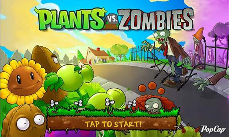 Alt text: Gameplay Plants vs Zombies