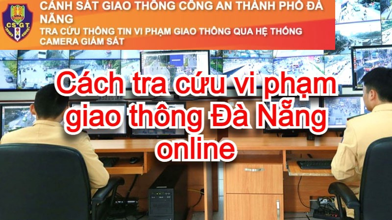 alt text: Giao diện trang web tra cứu vi phạm giao thông Đà Nẵng