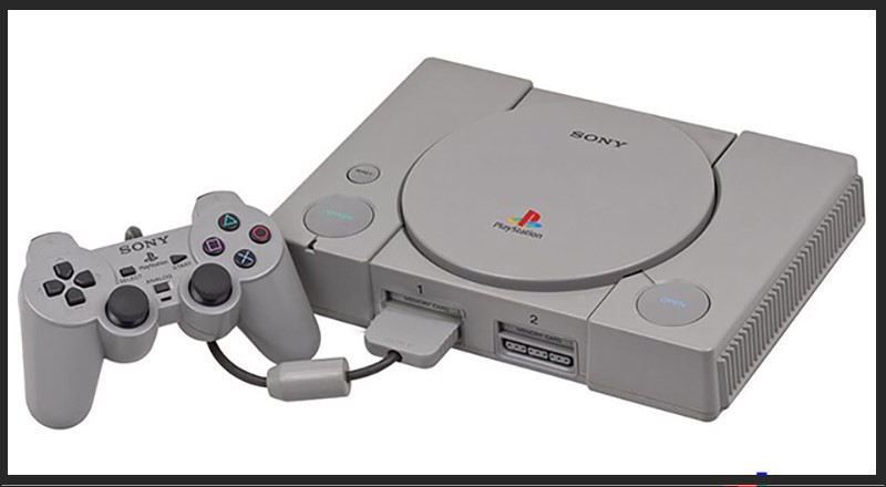 alt text: Hình ảnh máy chơi game Playstation 1