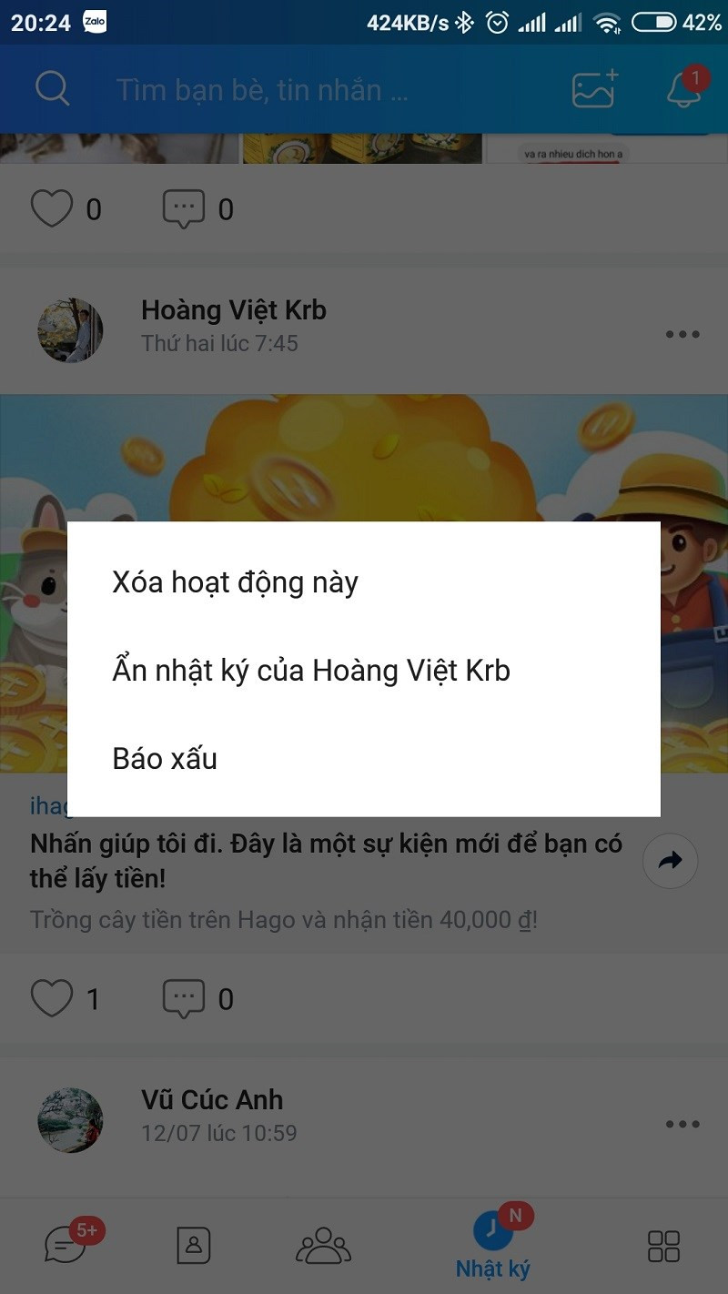 alt text: Hình ảnh minh họa về việc chia sẻ nội dung vi phạm bản quyền trên Zalo