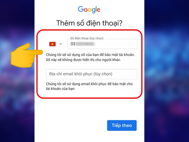 Alt: Xác minh số điện thoại khi đăng ký Gmail