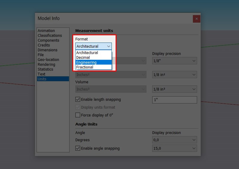 Hướng Dẫn Thay Đổi Đơn Vị Đo Trong SketchUp Chi Tiết Nhất