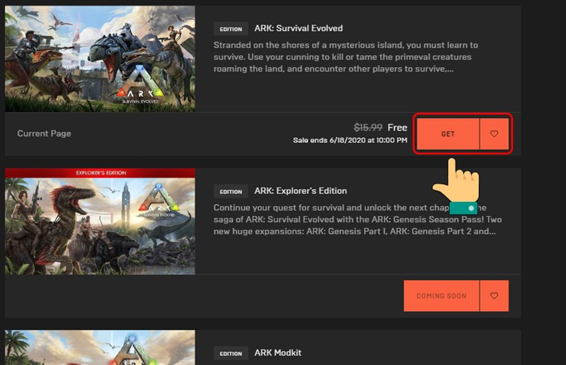 Săn khủng long miễn phí với ARK: Survival Evolved trên Epic Games Store!