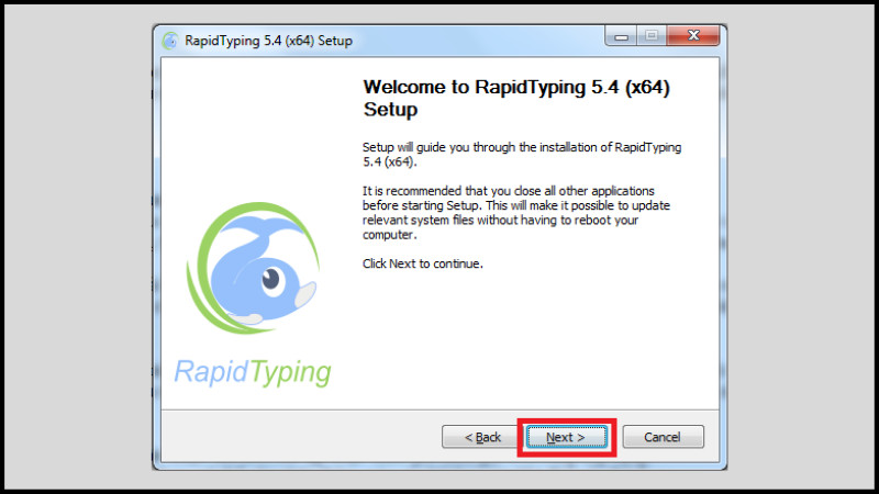 Chạy file cài đặt Rapid Typing