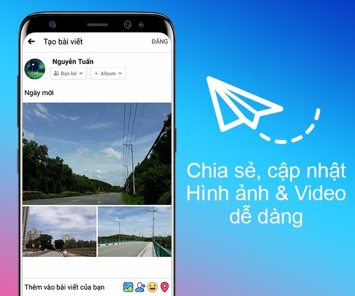 Chia sẻ cập nhật video dễ dàng trên facebook