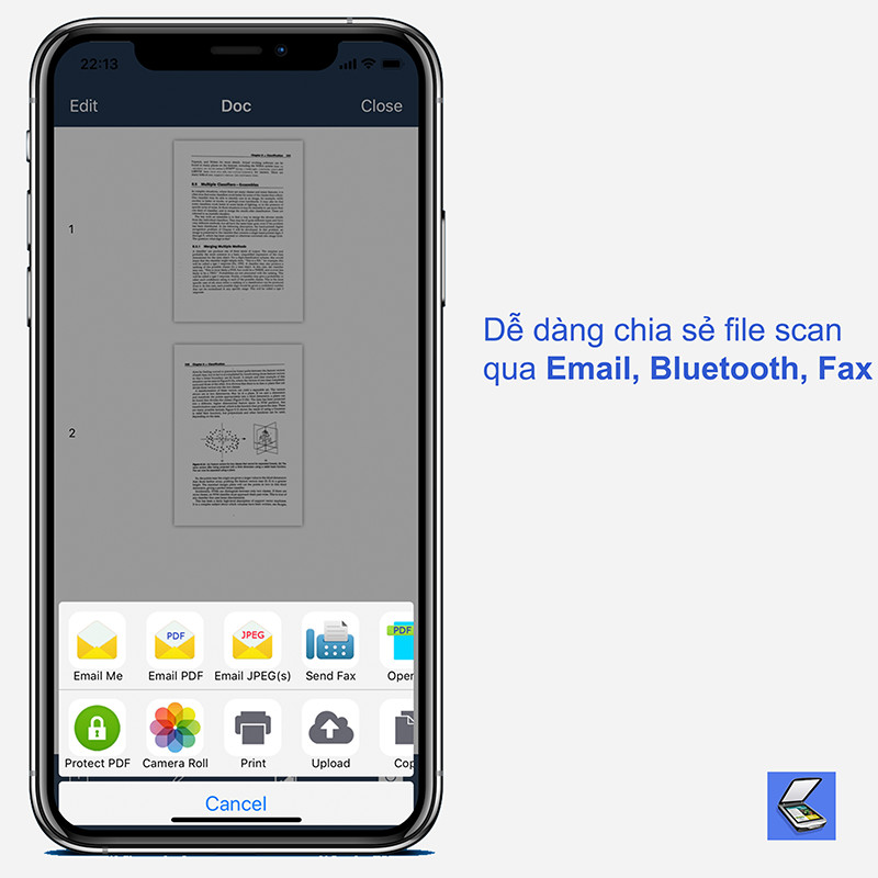 Chia sẻ tài liệu scan bằng Fast Scanner