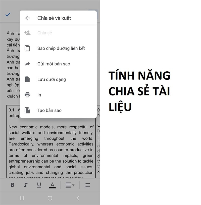 Chia sẻ và cộng tác trên Google Docs