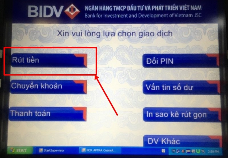 Chọn R&uacute;t Tiền