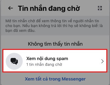 Chọn Tin nhắn đang chờ