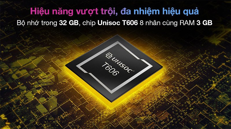 Con chip Unisoc T606 kh&aacute; mới lạ c&ugrave;ng bộ nhớ trong 32 GB