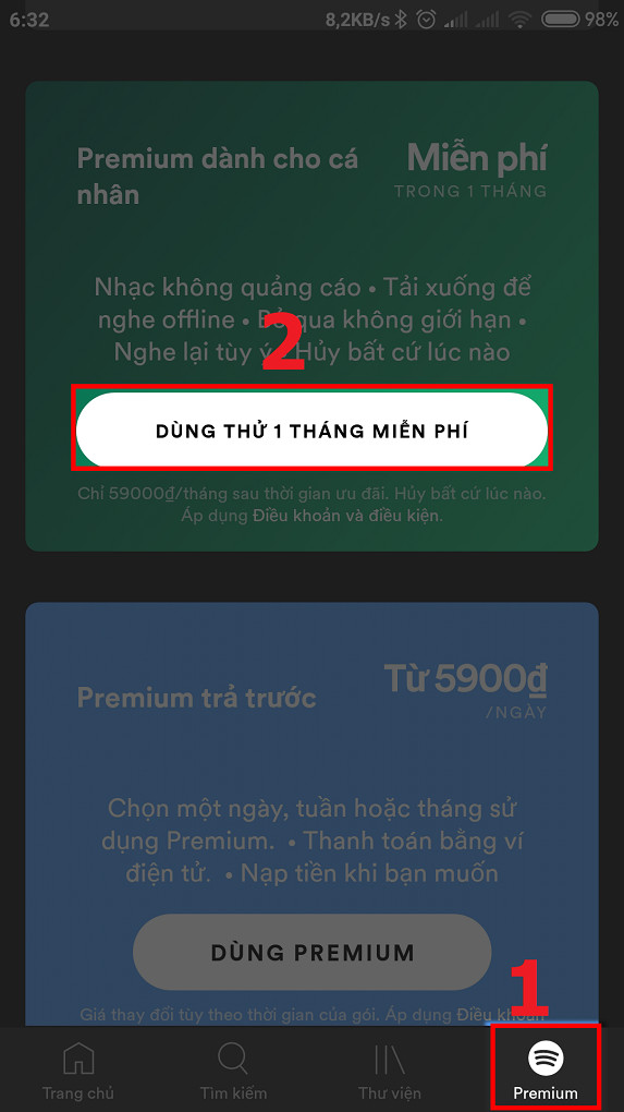 Đăng k&yacute; Spotify Premium