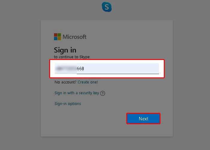 Đăng nhập Skype Web bằng Email/Số điện thoại/ID Skype