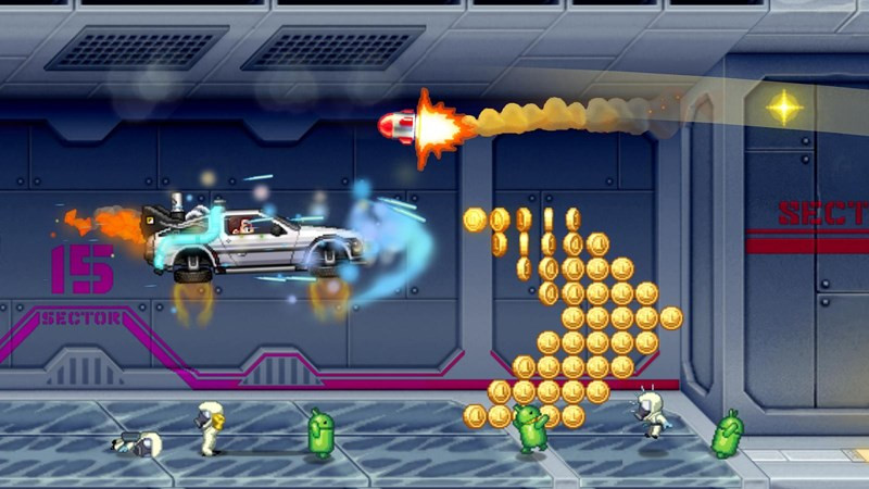 Đồ họa 2D đầy màu sắc của Jetpack Joyride