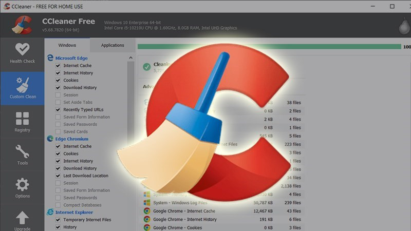 Dọn dẹp ổ cứng bằng CCleaner